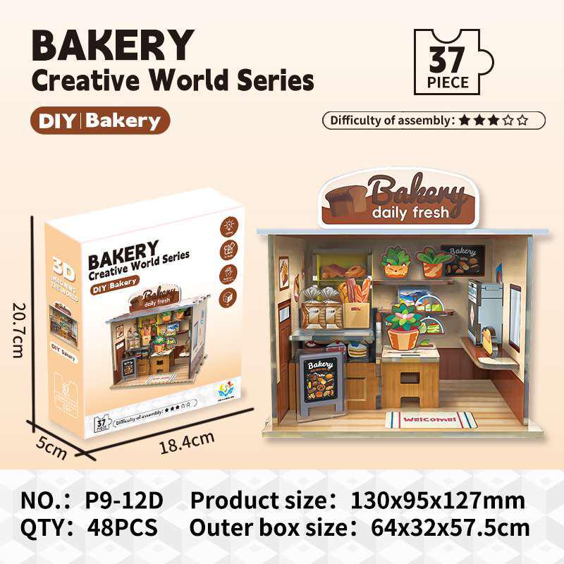 3D Acrylic Coffee Shop Puzzle: Educational Toy for Children
3D Acrylic Coffee Shop Puzzle: Educational Toy for Children