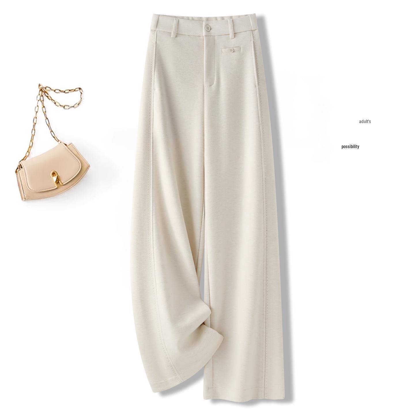 Women s Coffee Wool Wide-Leg Pants: 2025 Autumn/Winter Style, Fleece-Lined, Thickened, Slimming, Cashmere Straight-Leg Design. 26
Women s Coffee Wool Wide-Leg Pants: 2025 Autumn/Winter Style, Fleece-Lined, Thickened, Slimming, Cashmere Straight-Leg Design. 26