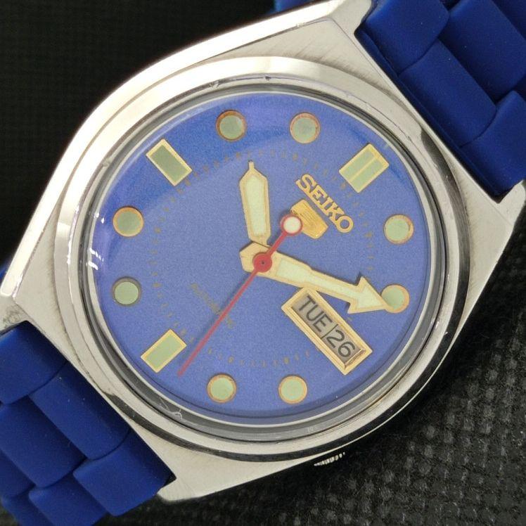 USED VINTAGE SEIKO 5 AUTOMATIC 7009A JAPAN MENS D/D BLUE WATCH 608h-a316672-2 SKU608h-a316672
USED VINTAGE SEIKO 5 AUTOMATIC 7009A JAPAN MENS D/D BLUE WATCH 608h-a316672-2 SKU608h-a316672