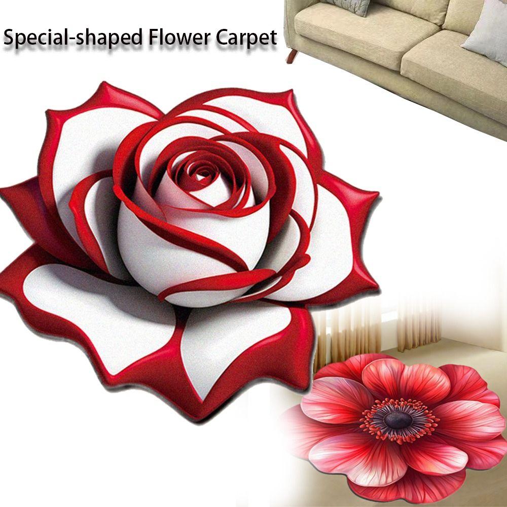 Crystal Velvet Rose Floor Mat Non-slip Bathroom Floor Mats for Living Room Tea Table Bedside 60x60cm style6
Crystal Velvet Rose Floor Mat Non-slip Bathroom Floor Mats for Living Room Tea Table Bedside 60x60cm style6