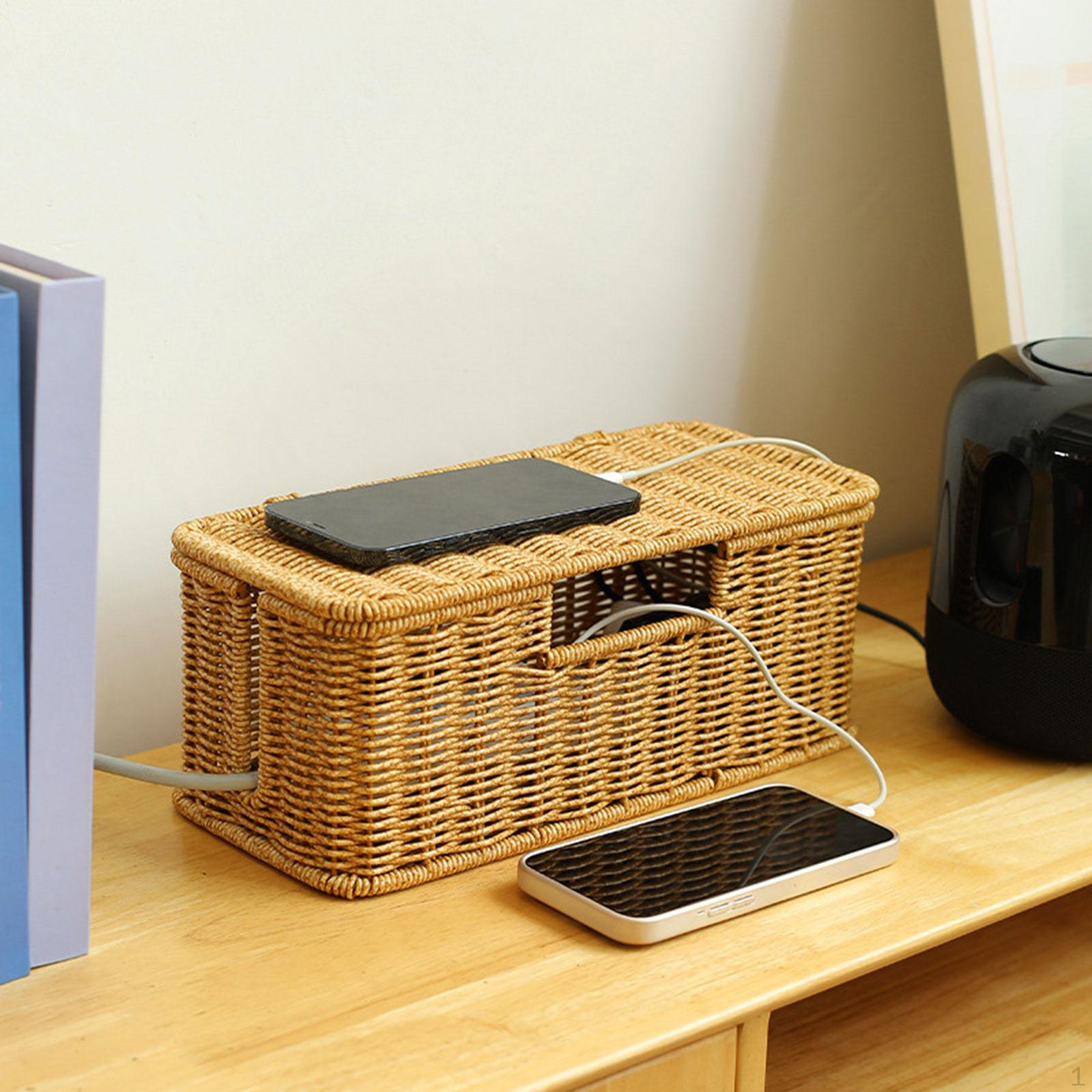 Cables Management Box Power Strip Holder Office Concealer Desk Cord Hider Rectangle Organizer
Cables Management Box Power Strip Holder Office Concealer Desk Cord Hider Rectangle Organizer