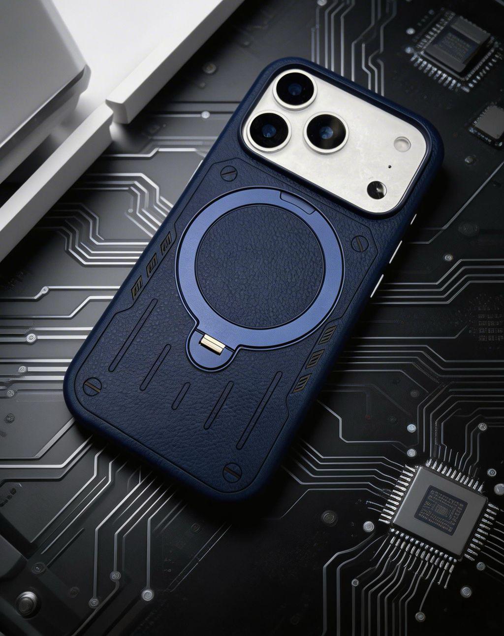 Mecha Style iPhone 17 Pro Max Case with 360° Magnetic Stand and Leather Texture Protection iPhone 15 Pro синій
Mecha Style iPhone 17 Pro Max Case with 360° Magnetic Stand and Leather Texture Protection iPhone 15 Pro синій