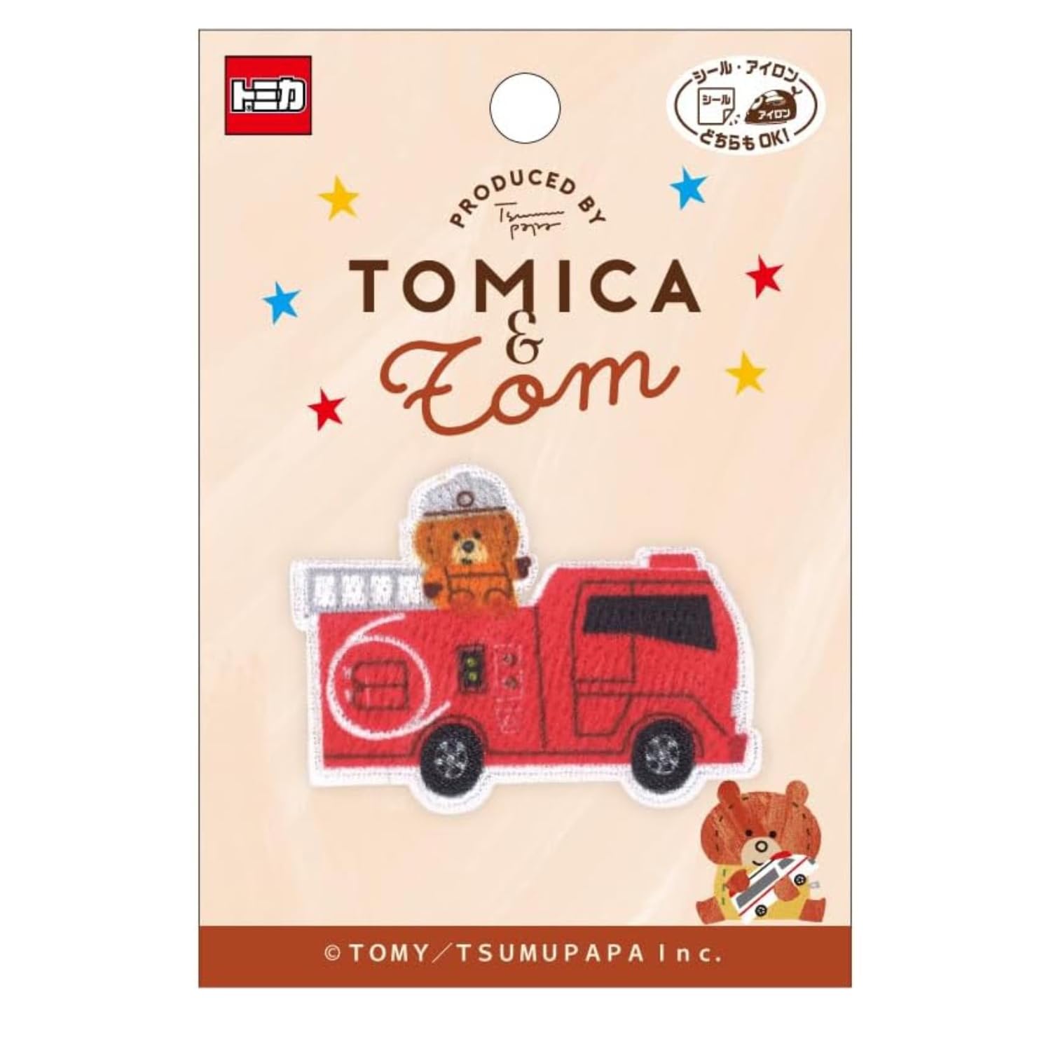 Pioneer Tomica Tsumupapa Fire Engine Patch with 1 Height 40mm x Width 53mm Dual Use Type Seal/Iron TOM650-TOM61
Pioneer Tomica Tsumupapa Fire Engine Patch with 1 Height 40mm x Width 53mm Dual Use Type Seal/Iron TOM650-TOM61