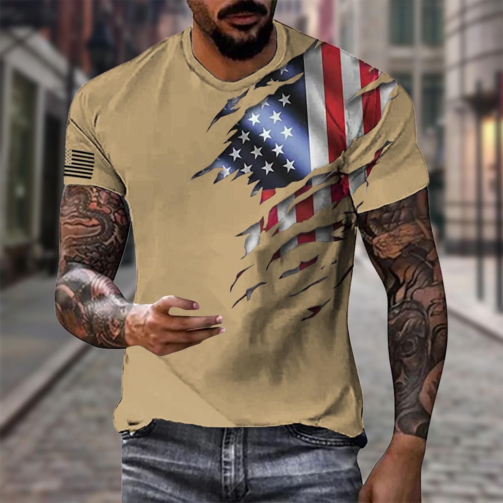 Men s Flag Graphic T-Shirt, Patriotic Short Sleeve Tee, Casual Crew Neck USA Flag Shirt, 4th of July Top M
Men s Flag Graphic T-Shirt, Patriotic Short Sleeve Tee, Casual Crew Neck USA Flag Shirt, 4th of July Top M