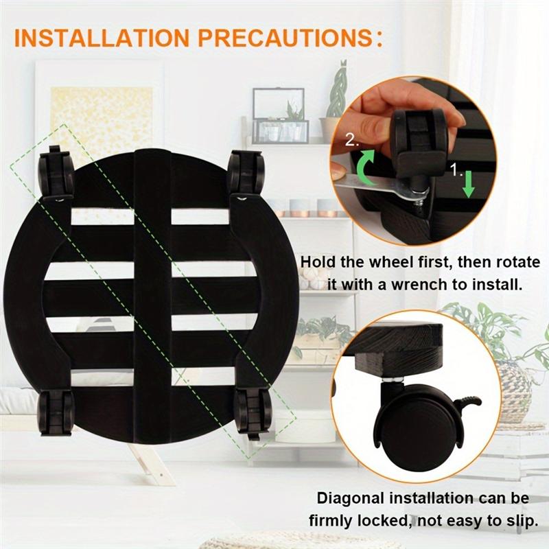 Promotion! Plant Roller Stand With Lockable 360° Rotating Wheels Wood Flowerpot Tray For Potted Plants Easy Assembly Plant Base чорний
Promotion! Plant Roller Stand With Lockable 360° Rotating Wheels Wood Flowerpot Tray For Potted Plants Easy Assembly Plant Base чорний