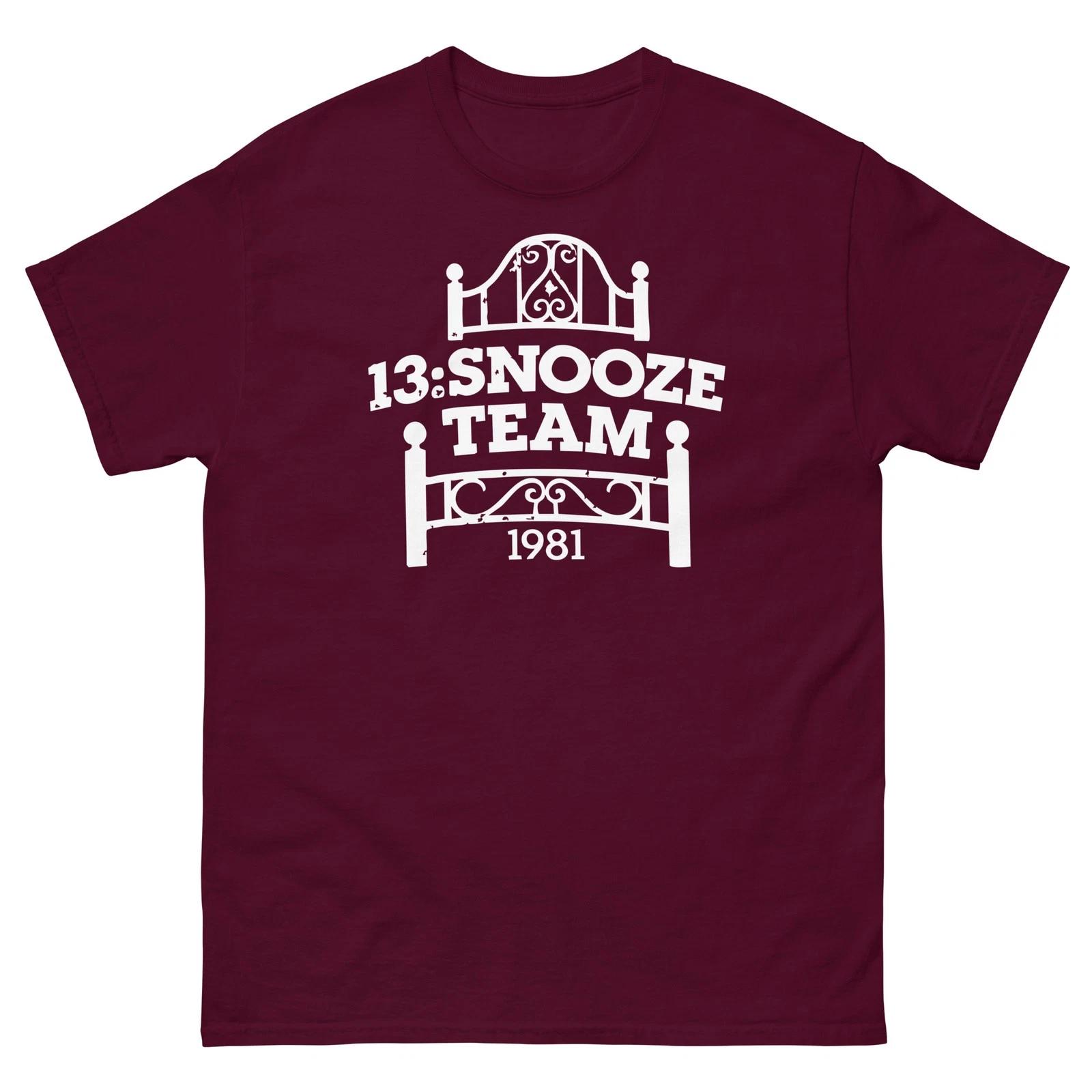 13: Snooze Team 1981 Good Will Hunting Graphic T Shirt Unisex classic tee M
13: Snooze Team 1981 Good Will Hunting Graphic T Shirt Unisex classic tee M