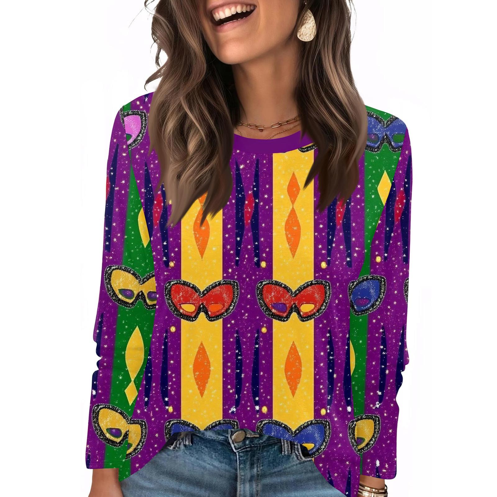 Long Sleeve Shirts For Women Cute Print Graphic Tees Blouses Casual Plus Size Basic Tops Pullover XL
Long Sleeve Shirts For Women Cute Print Graphic Tees Blouses Casual Plus Size Basic Tops Pullover XL