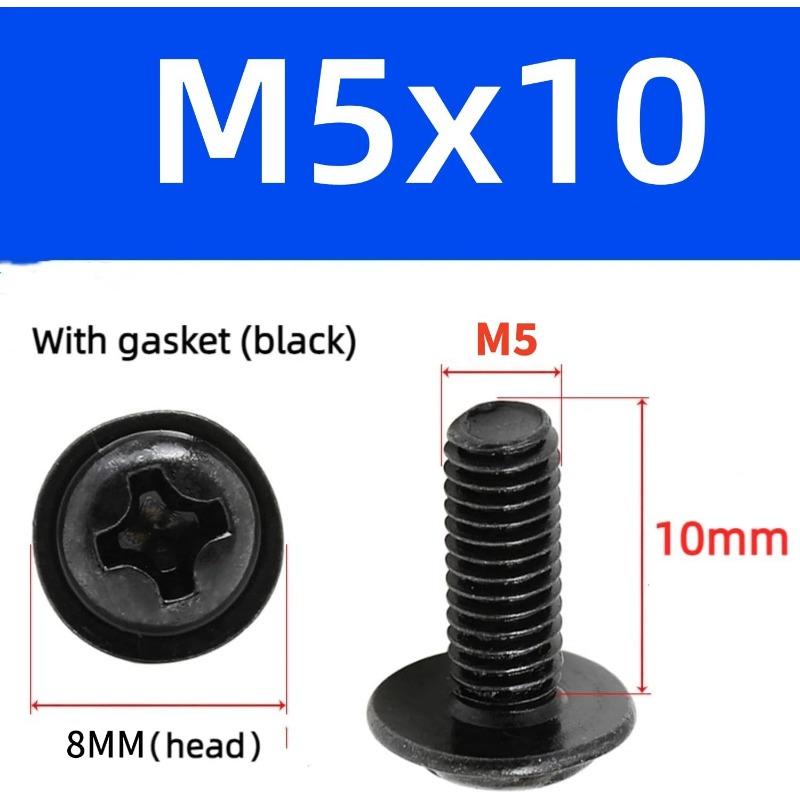 Гвинти Vesa, Хрестоподібна головка M4 x 10 мм, Чорні, з шайбами 20pcsM5*10
Гвинти Vesa, Хрестоподібна головка M4 x 10 мм, Чорні, з шайбами 20pcsM5*10