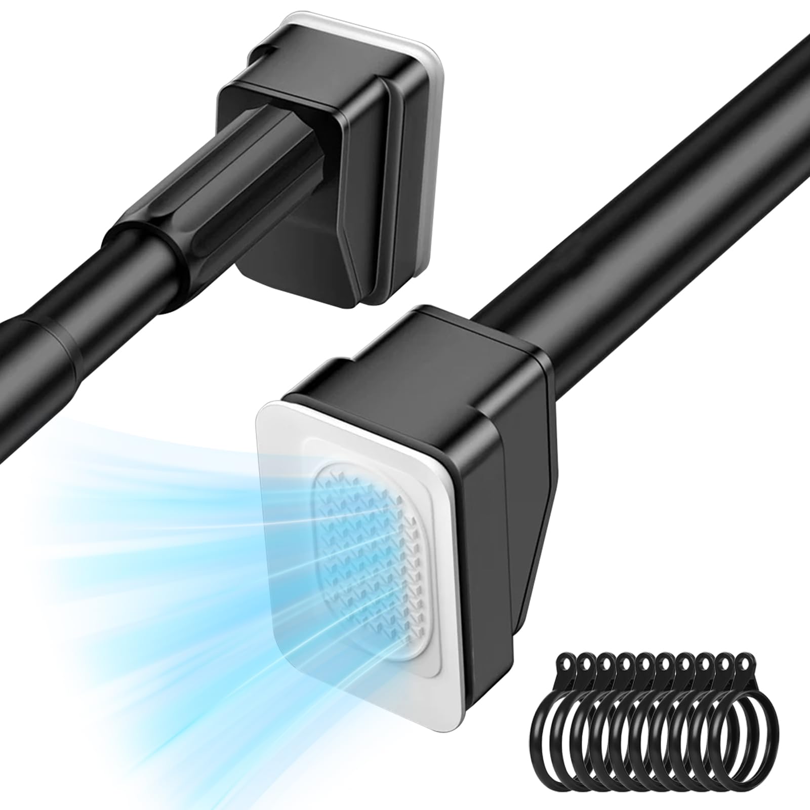 Vevesoas Распорная штанга без сверления с мощной присоской 120 кг Нагрузка Регулируемая длина Без сверления Легкое натяжение шторы Окно ванной комнаты В помещении Одежда чёрный
Vevesoas Распорная штанга без сверления с мощной присоской 120 кг Нагрузка Регулируемая длина Без сверления Легкое натяжение шторы Окно ванной комнаты В помещении Одежда чёрный