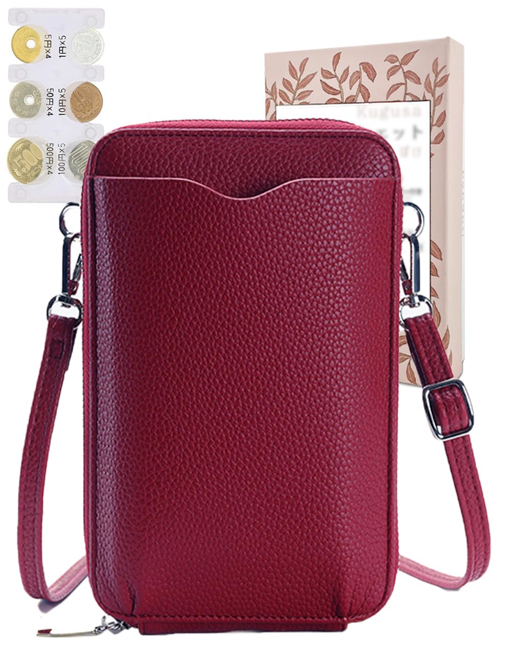 Kugusa PhonePoke Smartphone Pouch, Smartphone Shoulder Bag, Smartphone Pouch for Women, Wallet, Crossbody Bag, with Coin Holder for Men (Red)
Kugusa PhonePoke Smartphone Pouch, Smartphone Shoulder Bag, Smartphone Pouch for Women, Wallet, Crossbody Bag, with Coin Holder for Men (Red)