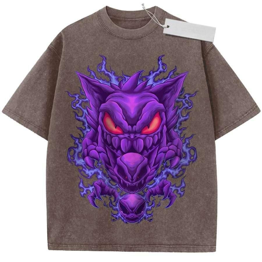 Unisex Washed Black Vintage Tshirt Pokemon Gengar Purple Flame Highquality Fabric for Home Leisure Travel Shopping M
Unisex Washed Black Vintage Tshirt Pokemon Gengar Purple Flame Highquality Fabric for Home Leisure Travel Shopping M