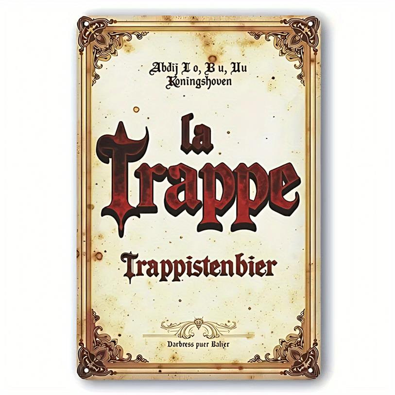 La Trappe Trappistenbier Vintage Iron Wall Art 79x119 Inch Rustic Metal Sign with PreDrilled Holes Retro Home Decor for B 20x30cm(7.8x11.8inch)
La Trappe Trappistenbier Vintage Iron Wall Art 79x119 Inch Rustic Metal Sign with PreDrilled Holes Retro Home Decor for B 20x30cm(7.8x11.8inch)