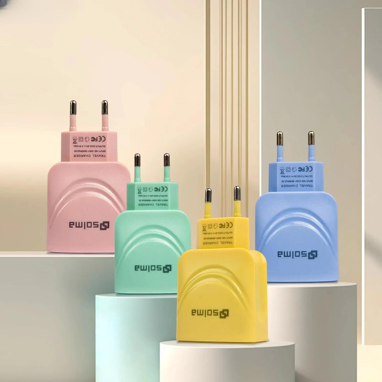 EU Plug 3 порта USB зарядное устройство зарядка для мобильного телефона штекер зарядный адаптер портативное настенное мобильное зарядное устройство YELLOW
EU Plug 3 порта USB зарядное устройство зарядка для мобильного телефона штекер зарядный адаптер портативное настенное мобильное зарядное устройство YELLOW