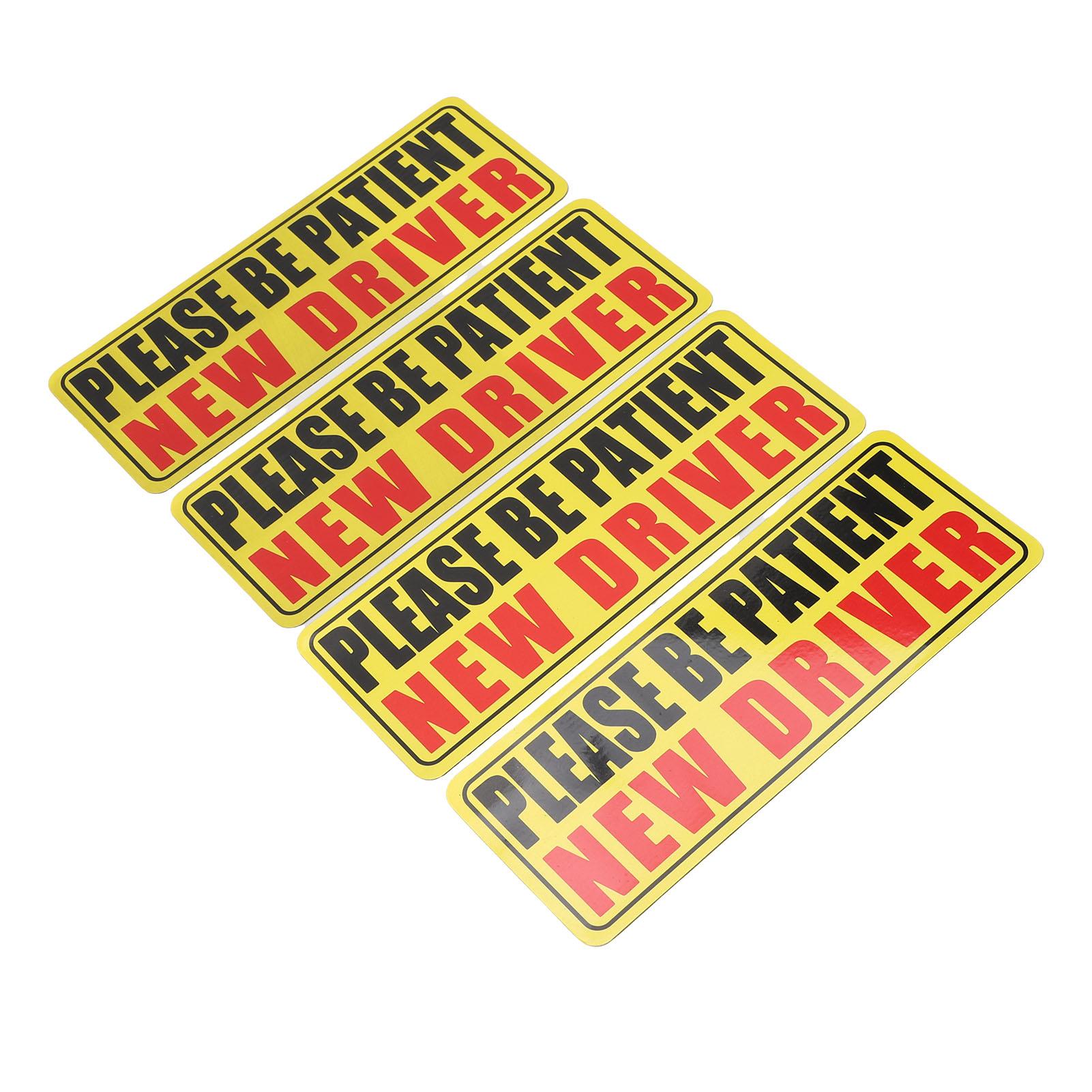 4 шт. Пожалуйста, будьте терпеливы Магнит для нового водителя Погодоустойчивая Многоразовая Светоотражающая Наклейка для нового водителя
4 шт. Пожалуйста, будьте терпеливы Магнит для нового водителя Погодоустойчивая Многоразовая Светоотражающая Наклейка для нового водителя