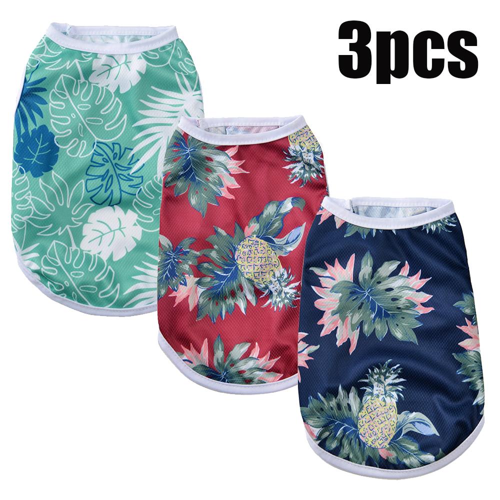 3pcs Dog Clothes For Small Medium Dogs Cat Hawaii Style Cool Breathable Pet Vest Thin Puppy T-shirt Beach Seaside Outfits Yorkie XS(old)
3pcs Dog Clothes For Small Medium Dogs Cat Hawaii Style Cool Breathable Pet Vest Thin Puppy T-shirt Beach Seaside Outfits Yorkie XS(old)