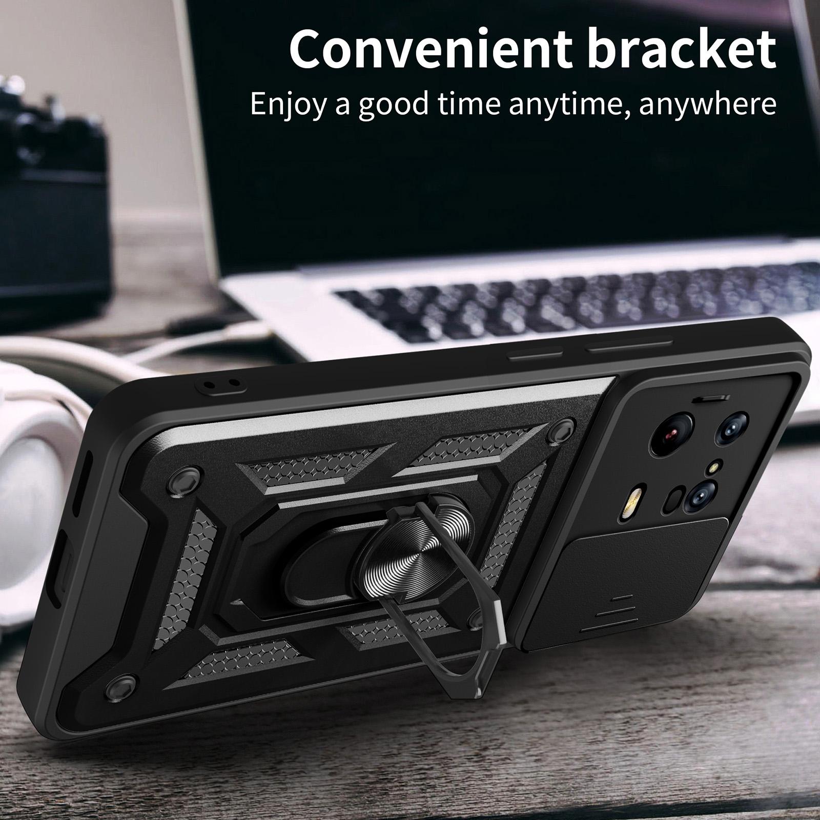 For Xiaomi 13 Pro 5G Ring Holder Kickstand Phone Case PC+TPU Slide Camera Protector Back Cover Black
For Xiaomi 13 Pro 5G Ring Holder Kickstand Phone Case PC+TPU Slide Camera Protector Back Cover Black