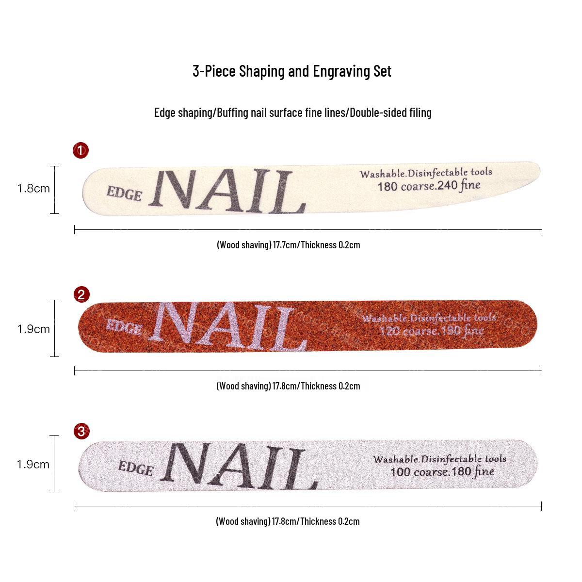 No-Shed Washable Double-Sided Nail Art Sanding Tool: Ultra-Thin Grit Strip for Shaping, Carving, and Grinding in Nail Salons
No-Shed Washable Double-Sided Nail Art Sanding Tool: Ultra-Thin Grit Strip for Shaping, Carving, and Grinding in Nail Salons