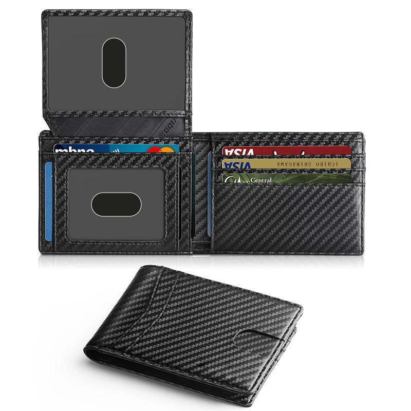 Carbon Fiber Texture Tri-Fold Leather RFID Wallet - Men s Anti-Theft Money Clip, Casual Business Style.
Carbon Fiber Texture Tri-Fold Leather RFID Wallet - Men s Anti-Theft Money Clip, Casual Business Style.