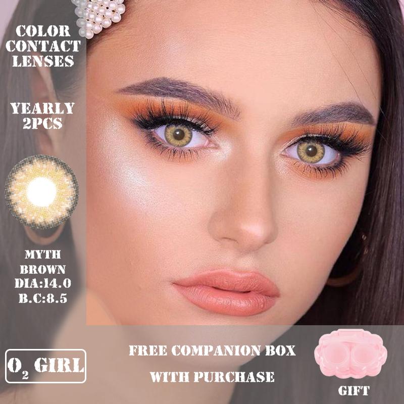 Контактные линзы Популярные натуральные в европейском и американском стиле большого и малого диаметра Mrs.H-Myth