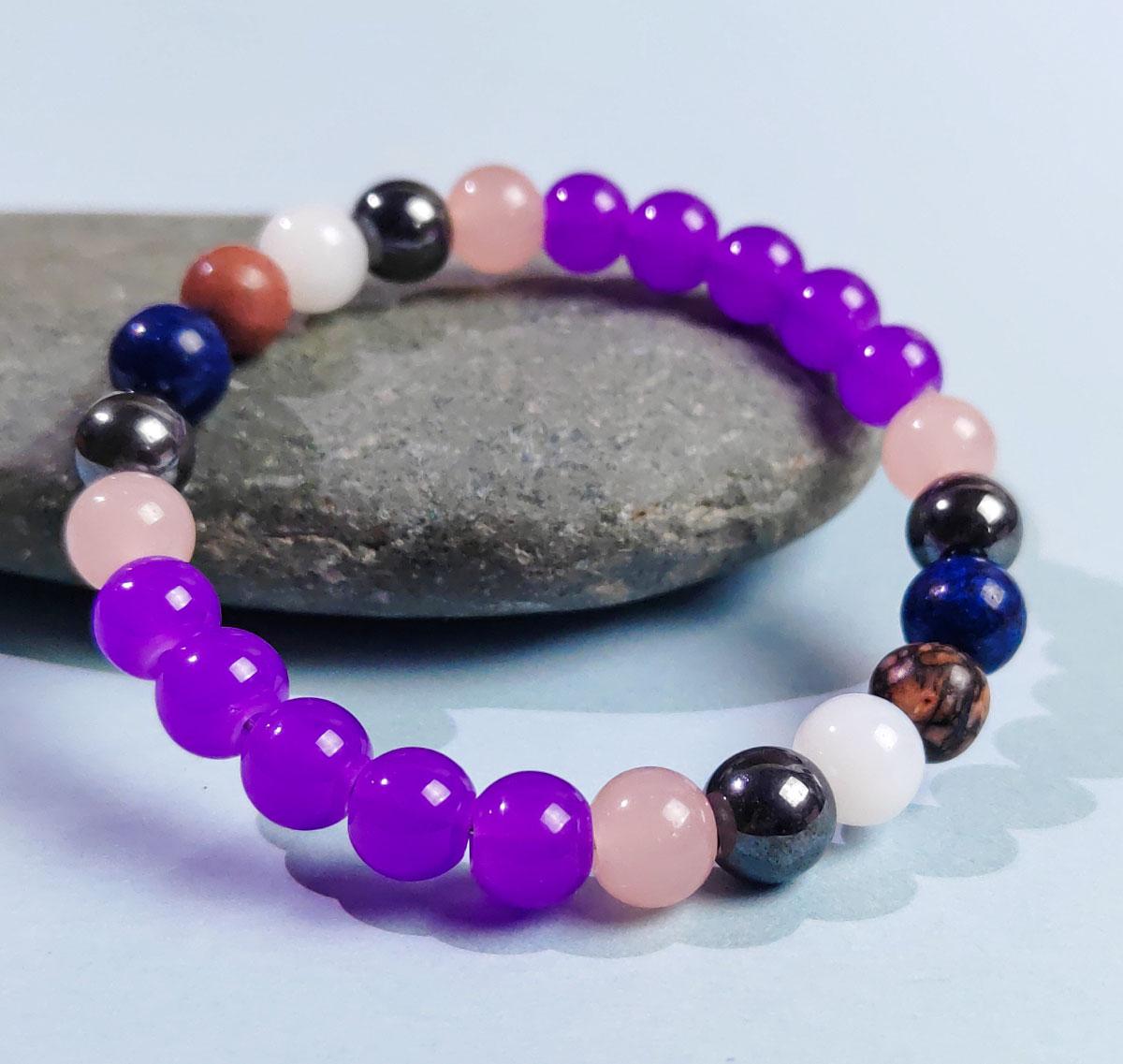This 8mm amethyst mixed natural stone hand-woven bracelet is suitable for both men and women and is a perfect everyday choice.
This 8mm amethyst mixed natural stone hand-woven bracelet is suitable for both men and women and is a perfect everyday choice.