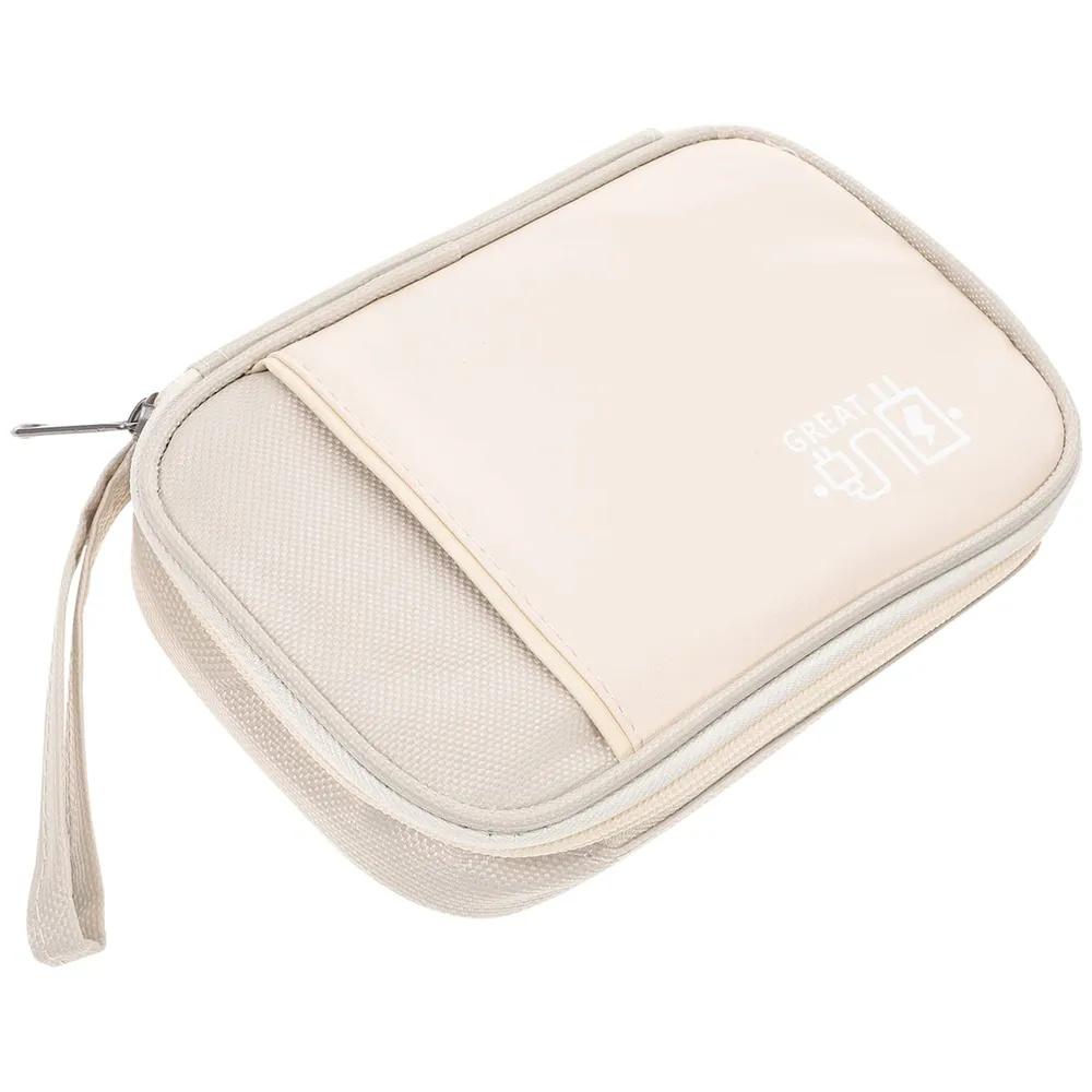 Portable Electronics Accessories Organizer Bag Compact Storage Case for Cables Chargers Earphones and Small Gadgets with Zipper Closure and Handle One Size бежевый
Portable Electronics Accessories Organizer Bag Compact Storage Case for Cables Chargers Earphones and Small Gadgets with Zipper Closure and Handle One Size бежевый