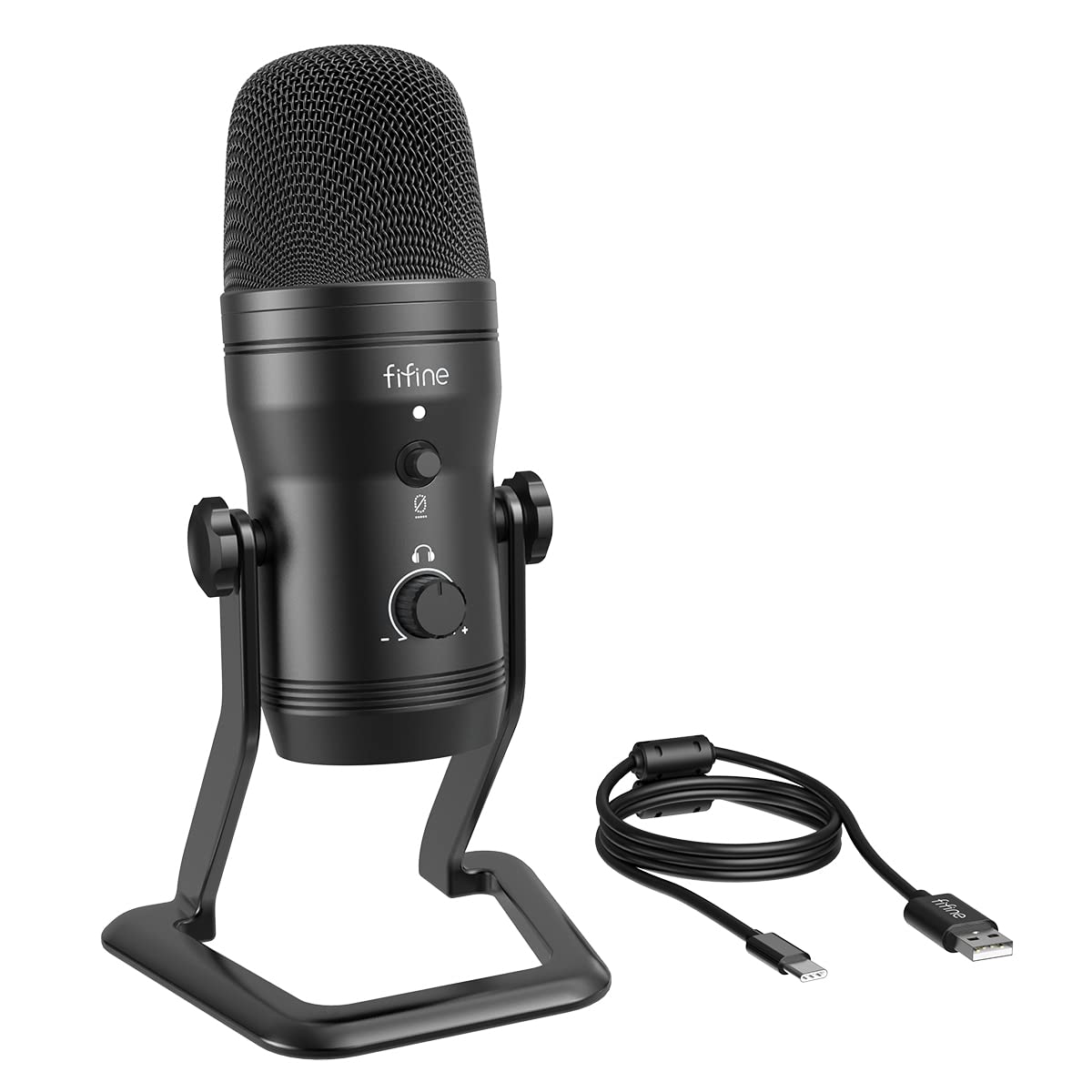 FIFINE USB Microphone, Condenser Microphone, Stereo Recording Microphone with Mute Button and 3.5mm Earphone Terminal for Audio Monitoring,
FIFINE USB Microphone, Condenser Microphone, Stereo Recording Microphone with Mute Button and 3.5mm Earphone Terminal for Audio Monitoring,
