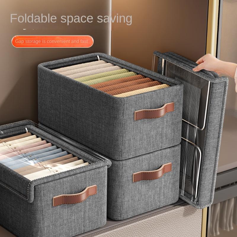 Clothes And Pants Storage Box Household Fabric Drawer Wardrobe Foldable Wardrobe Storage Organizer With Steel Frame 47X28X20
Clothes And Pants Storage Box Household Fabric Drawer Wardrobe Foldable Wardrobe Storage Organizer With Steel Frame 47X28X20