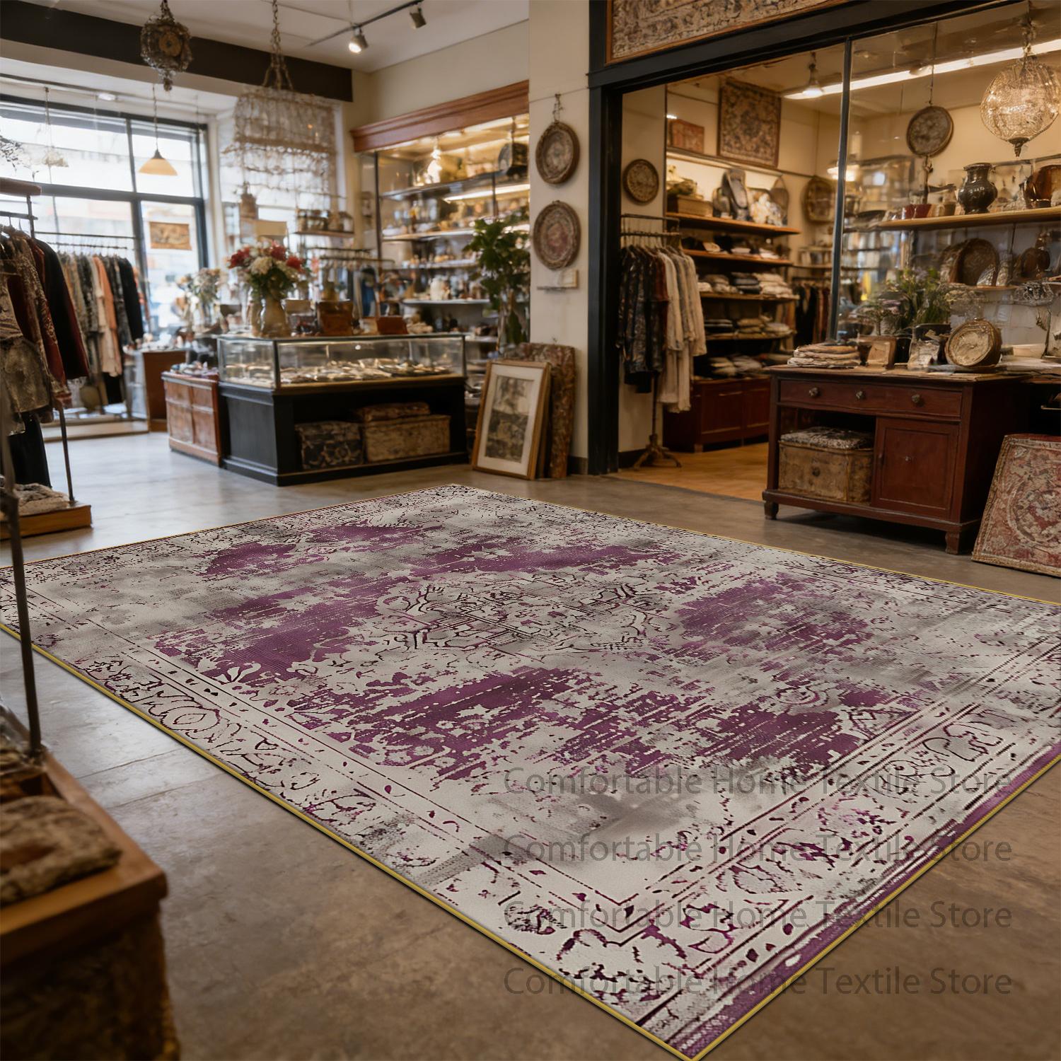 Vintage Persian Style Decoration Store Fluffy Rug Easy Clean Short Velvet Living Room Carpet Large Size Non-slip Soft Floor Mats 60x90cm
Vintage Persian Style Decoration Store Fluffy Rug Easy Clean Short Velvet Living Room Carpet Large Size Non-slip Soft Floor Mats 60x90cm