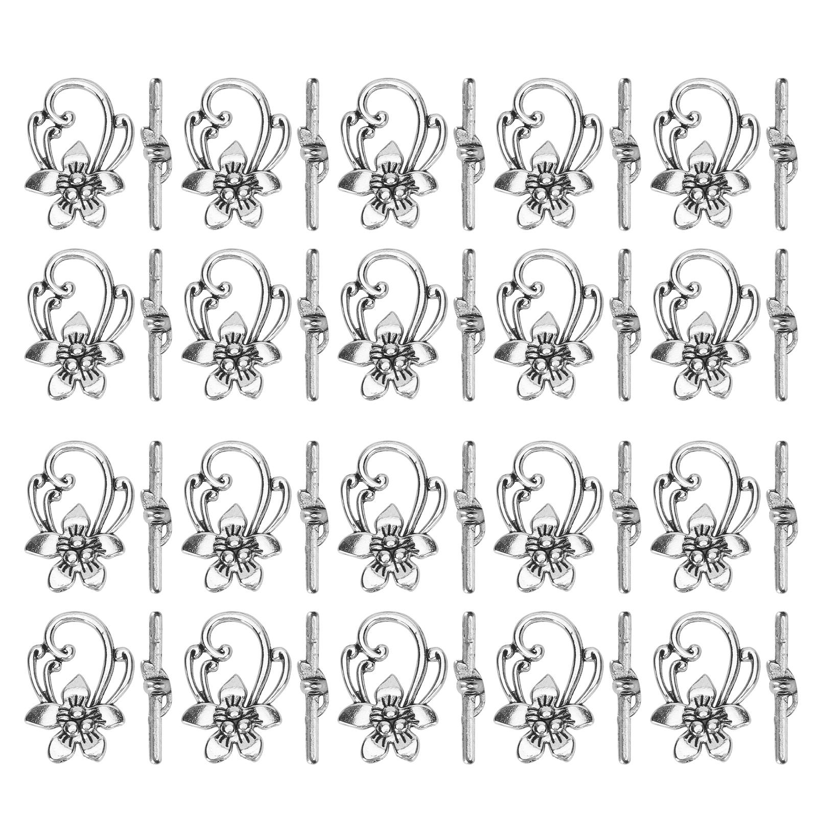 20Pcs OT Toggle Buckle Antique Flower Pattern Connectors Alloy Jewelry Accessory for DIY Craft
20Pcs OT Toggle Buckle Antique Flower Pattern Connectors Alloy Jewelry Accessory for DIY Craft