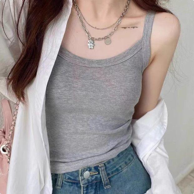 Women s Pure Cotton Ribbed White Camisole: Covers Underarm, New Style Summer Ice Silk Layer M (70-95 jin)
Women s Pure Cotton Ribbed White Camisole: Covers Underarm, New Style Summer Ice Silk Layer M (70-95 jin)