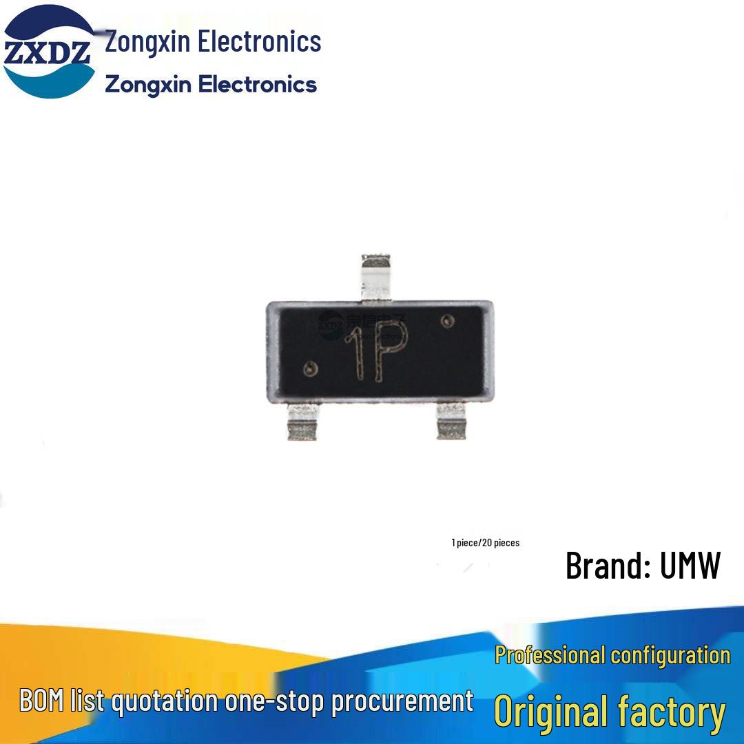 Genuine MMBT2222A SOT-23 NPN Transistors, 40V/0.6A, 20-Pack
Genuine MMBT2222A SOT-23 NPN Transistors, 40V/0.6A, 20-Pack