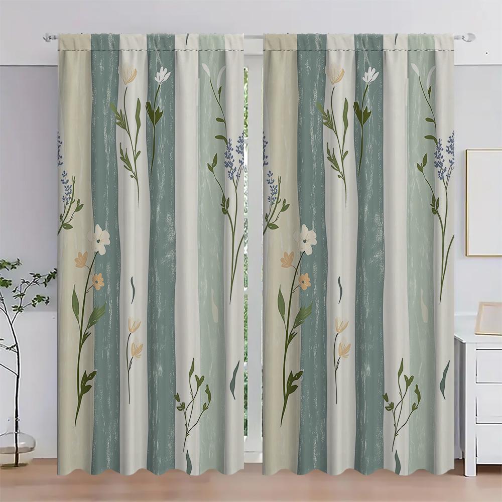 2Pc Home Geometric Plants Curtains With Landscape Background And Pole Pocket Curtains, Kitchen, Coffee Shop, Living Room 75x166cm
2Pc Home Geometric Plants Curtains With Landscape Background And Pole Pocket Curtains, Kitchen, Coffee Shop, Living Room 75x166cm