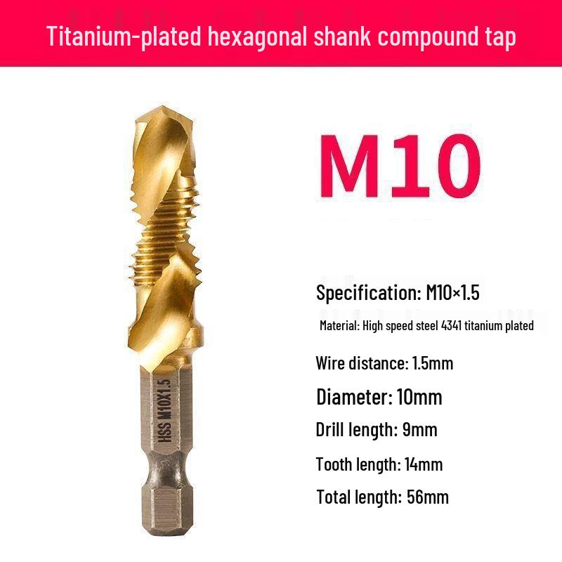 Universal Drilling & Tapping Machine Set with Spiral Threader & Self-Tapping Hex Drill Bit
Universal Drilling & Tapping Machine Set with Spiral Threader & Self-Tapping Hex Drill Bit