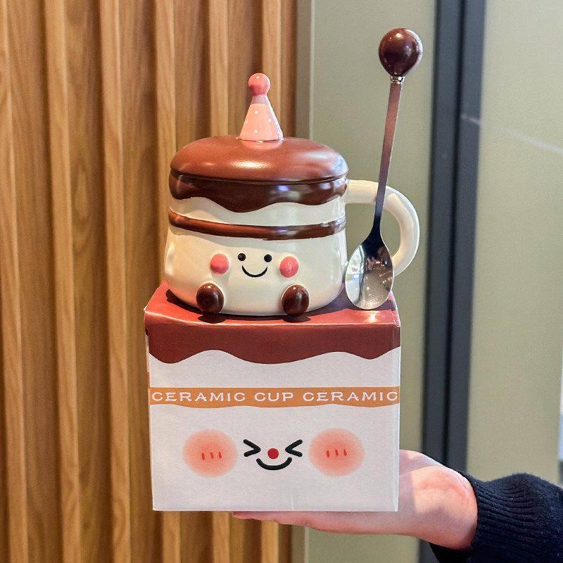 Cute Ceramic Cake Mug Gift Box for Girls & Best Friends - Birthday Souvenir No Specification
Cute Ceramic Cake Mug Gift Box for Girls & Best Friends - Birthday Souvenir No Specification