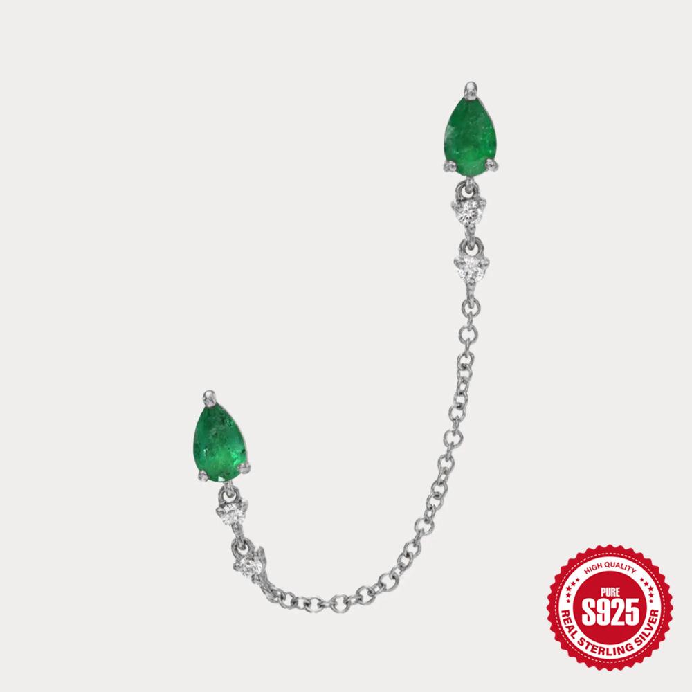 Стильные и простые серьги-пусеты из стерлингового серебра S925 с персонализированной цепочкой с изумрудом и бриллиантом и бахромой 925 Silver платиновый
Стильные и простые серьги-пусеты из стерлингового серебра S925 с персонализированной цепочкой с изумрудом и бриллиантом и бахромой 925 Silver платиновый