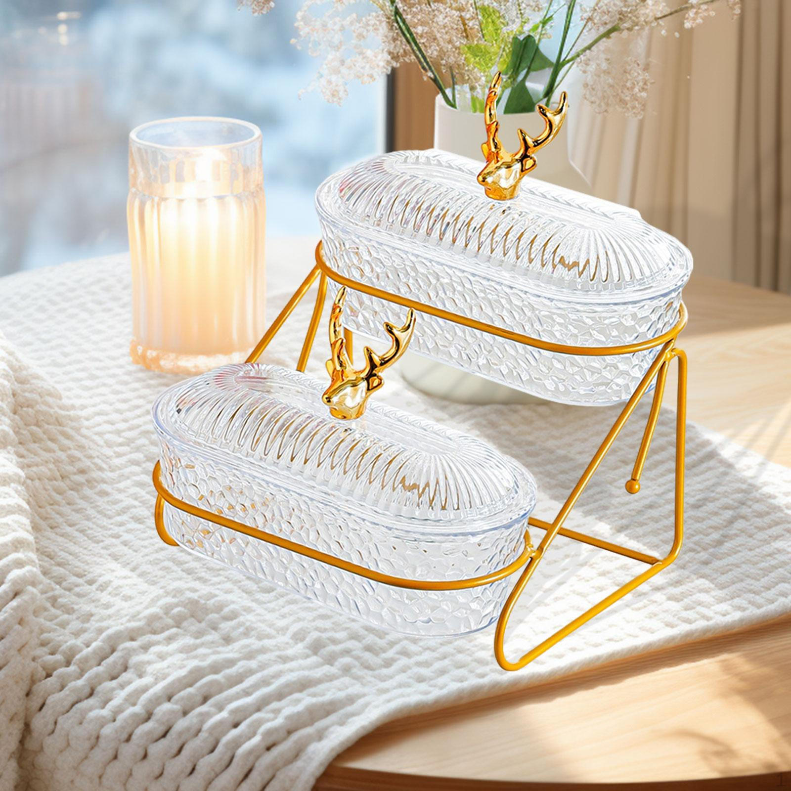 Double Layer Fruit Bowl, Tiered Tray for Outdoor Serving Elk clear
Double Layer Fruit Bowl, Tiered Tray for Outdoor Serving Elk clear