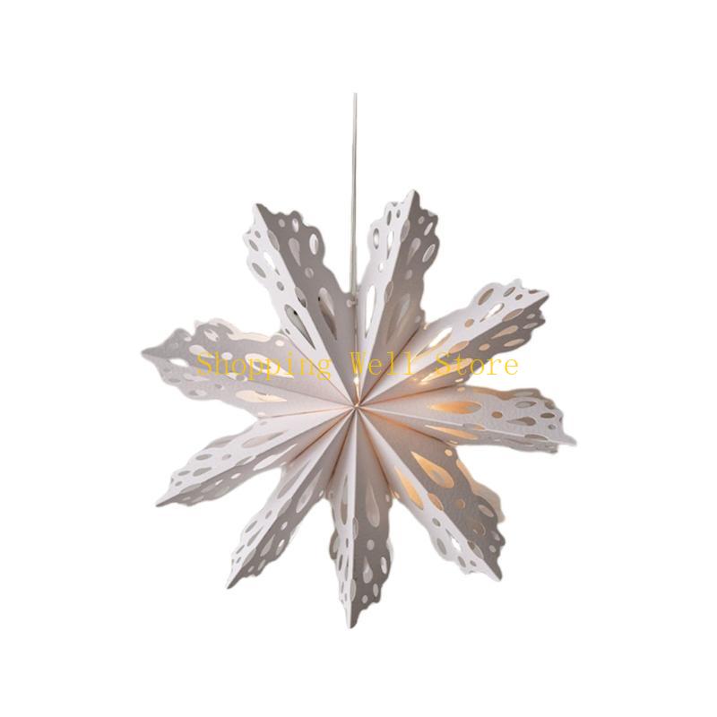 KX4B Illuminated Paper Snowflake with LED Lights Portable Hanging Snowflake Light Adds Charm To Holiday And Party Setting
KX4B Illuminated Paper Snowflake with LED Lights Portable Hanging Snowflake Light Adds Charm To Holiday And Party Setting