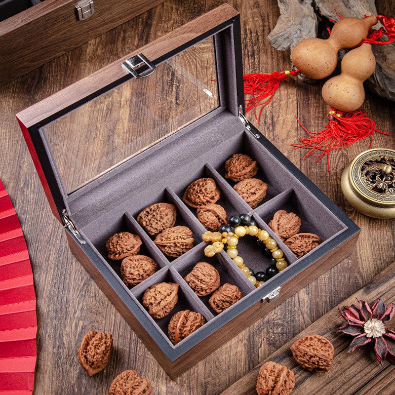 Solid Wood Display Case for Walnut Beads,Compartmentalized Storage Box with Dust-Proof Lid, Antique Collectible Organizer
Solid Wood Display Case for Walnut Beads,Compartmentalized Storage Box with Dust-Proof Lid, Antique Collectible Organizer