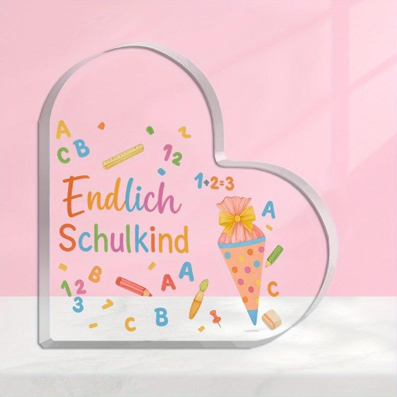 2D Flat, Heart-Shaped School Cone Alphabet Number Theme Acrylic Plaque, Suitable for Wall Decoration, Porch, Room, Villa, Accents Home, Hallway, or Wo 10*10CM
2D Flat, Heart-Shaped School Cone Alphabet Number Theme Acrylic Plaque, Suitable for Wall Decoration, Porch, Room, Villa, Accents Home, Hallway, or Wo 10*10CM