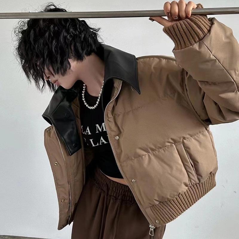 Locomotive PU neck down jacket women s 2024 winter new fashion port trendy cool warm couple short bread jacket One Size
Locomotive PU neck down jacket women s 2024 winter new fashion port trendy cool warm couple short bread jacket One Size