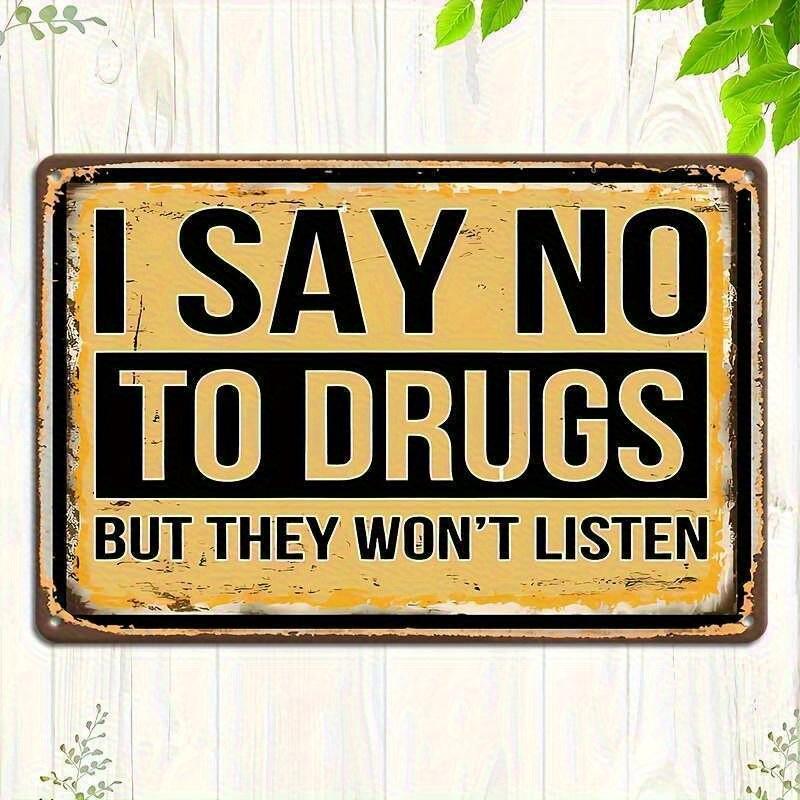 Vintage Retro Canada Maple Leaf Metal Wall Sign Sarcastic I Say No to Drugs Humorous Poster Rustic Iron OutdoorIndoor Dec 20x30cm(7.8x11.8inch)
Vintage Retro Canada Maple Leaf Metal Wall Sign Sarcastic I Say No to Drugs Humorous Poster Rustic Iron OutdoorIndoor Dec 20x30cm(7.8x11.8inch)