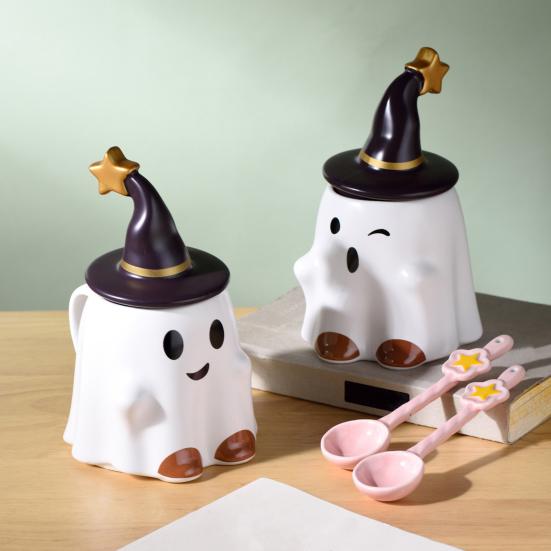 Керамическая чашка Yousheng Halloween Ghost, милая кружка с привидением и крышкой в виде ведьминой шляпы, кофейная чашка для Хэллоуина для украшения стола в домашнем офисе B розовый
Керамическая чашка Yousheng Halloween Ghost, милая кружка с привидением и крышкой в виде ведьминой шляпы, кофейная чашка для Хэллоуина для украшения стола в домашнем офисе B розовый