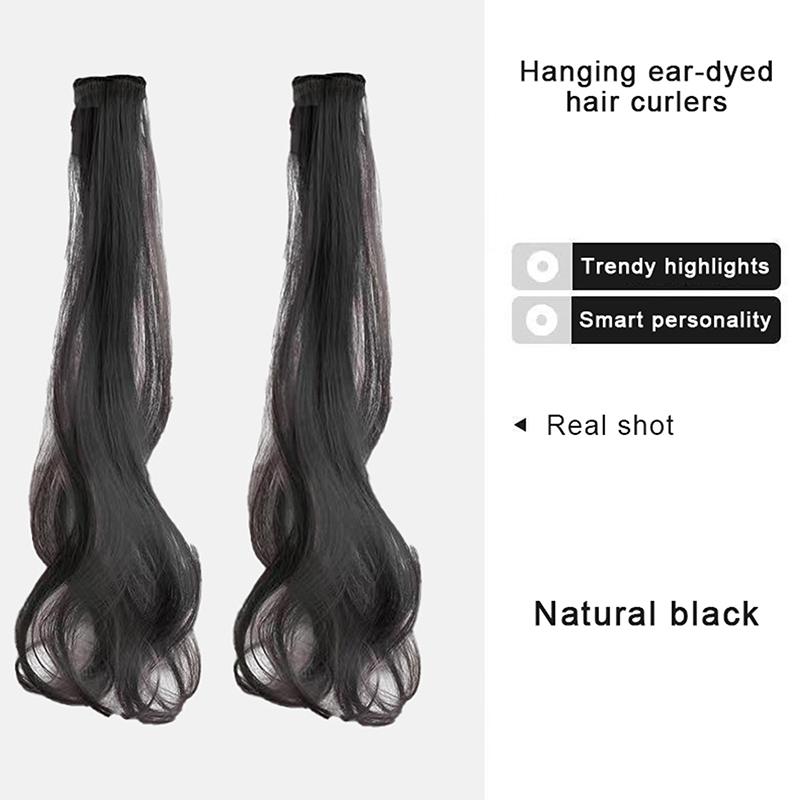 Парики для женщин длинные волосы цельные свисающие уши окрашенные пряди волос мелированные вьющиеся накладные волосы 1Pair чёрный
Парики для женщин длинные волосы цельные свисающие уши окрашенные пряди волос мелированные вьющиеся накладные волосы 1Pair чёрный