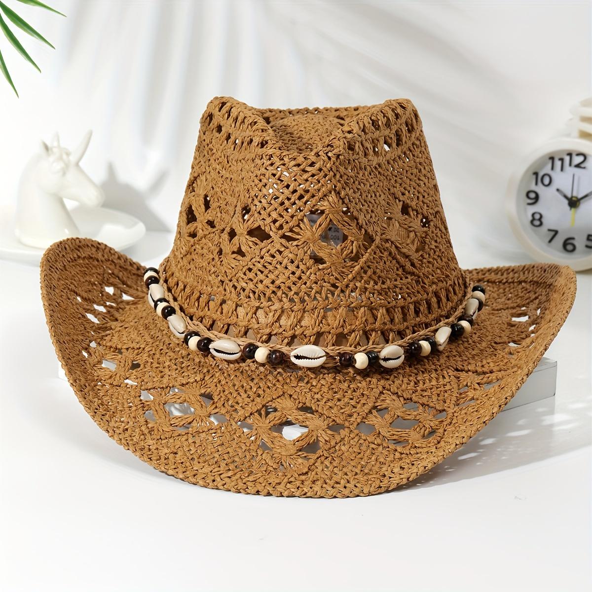 Summer with Shell Beach Hat Women Western Cowboy Hat Wide Brim Sunscreen Sun Hats for Outdoor Breathable Hand-Woven Straw Panama хакі
Summer with Shell Beach Hat Women Western Cowboy Hat Wide Brim Sunscreen Sun Hats for Outdoor Breathable Hand-Woven Straw Panama хакі