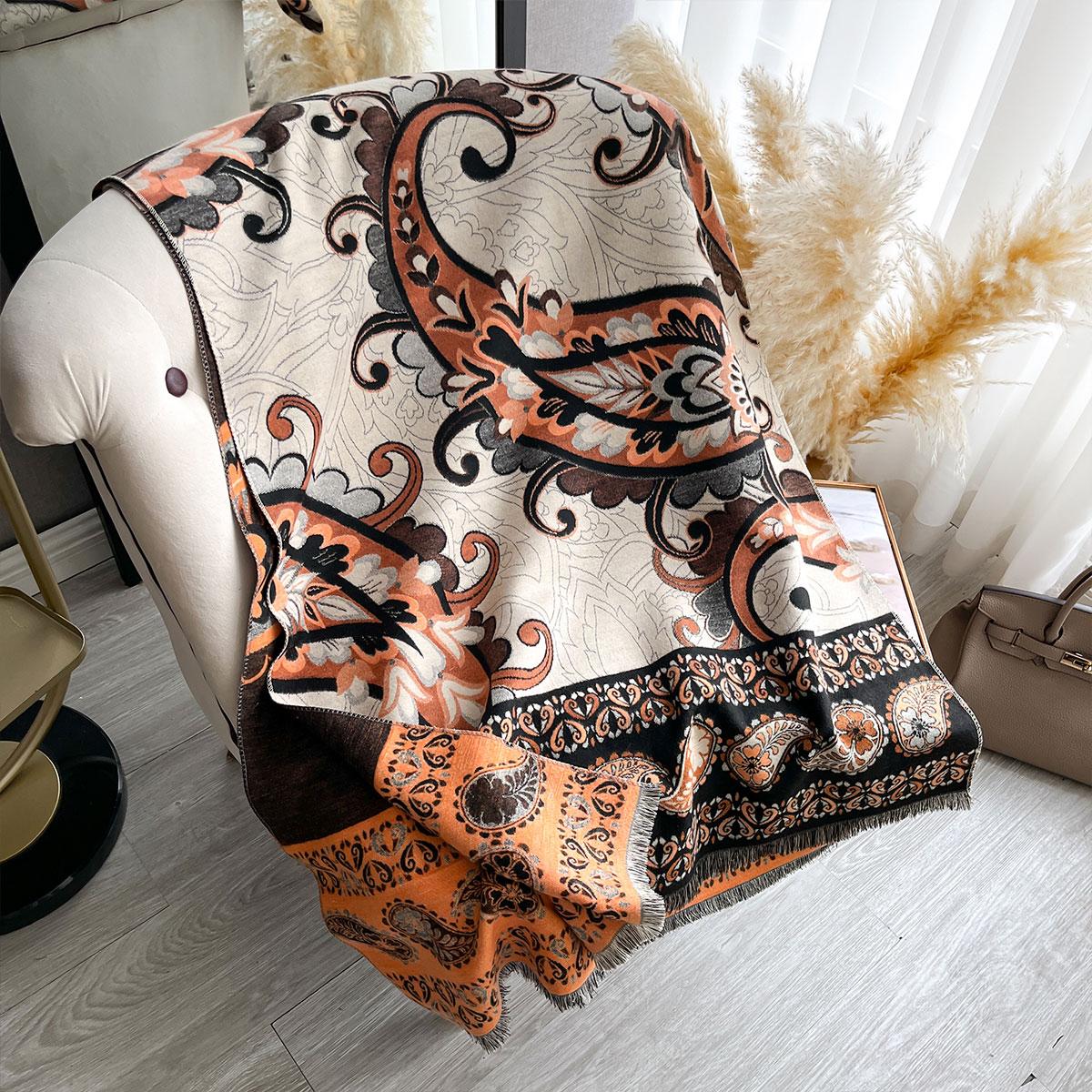 Women Thicken Luxury Winter Paisley Two-Sided Cashmere Jacquard Scarves High Quality Wrap Shawl Ladies Wool Pashmina Scarf
Women Thicken Luxury Winter Paisley Two-Sided Cashmere Jacquard Scarves High Quality Wrap Shawl Ladies Wool Pashmina Scarf