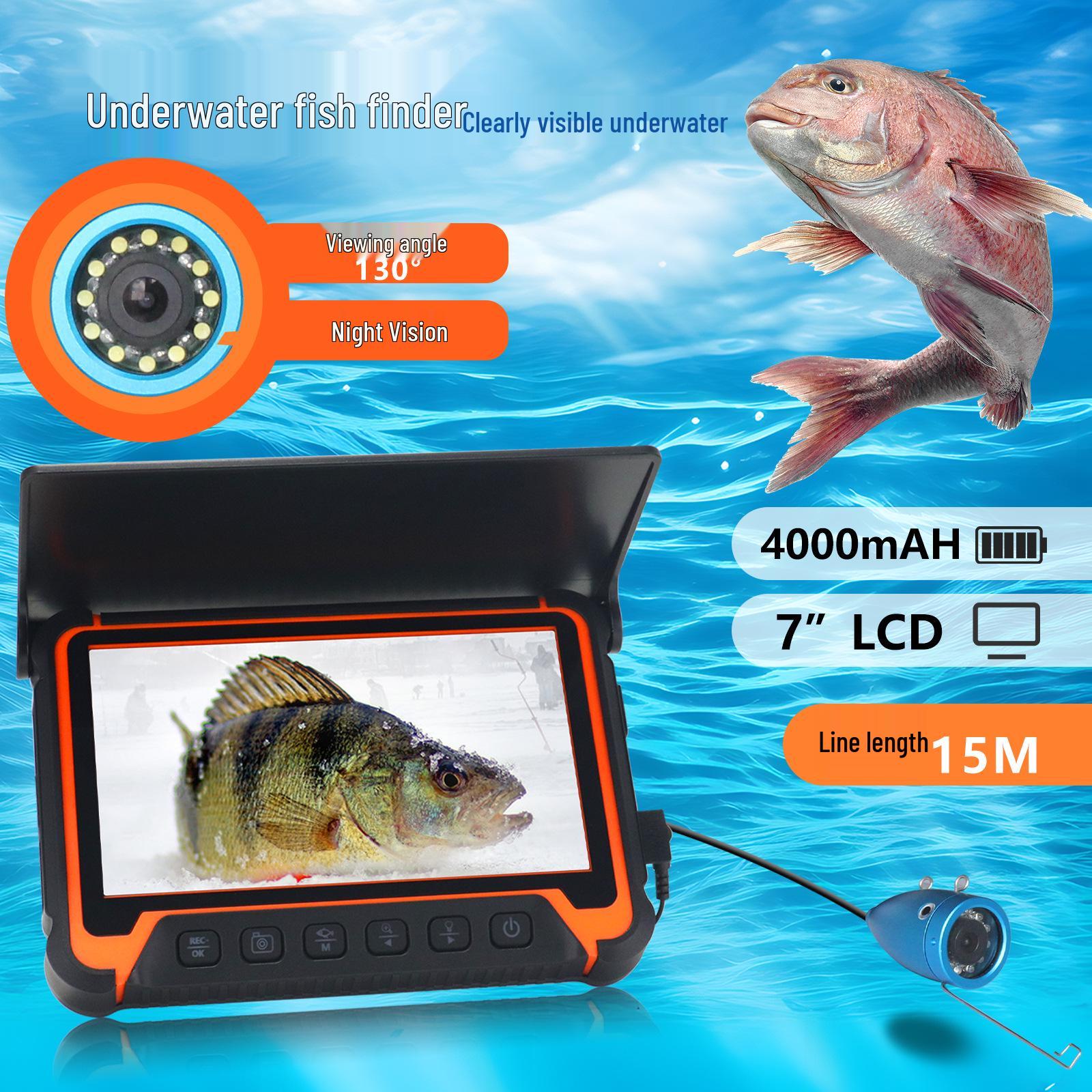 Ultra-clear 7 Night Vision Headlamp Fish Finder with Temperature & Depth Detection for Ice Fishing. 15m Depth & Temp
Ultra-clear 7 Night Vision Headlamp Fish Finder with Temperature & Depth Detection for Ice Fishing. 15m Depth & Temp