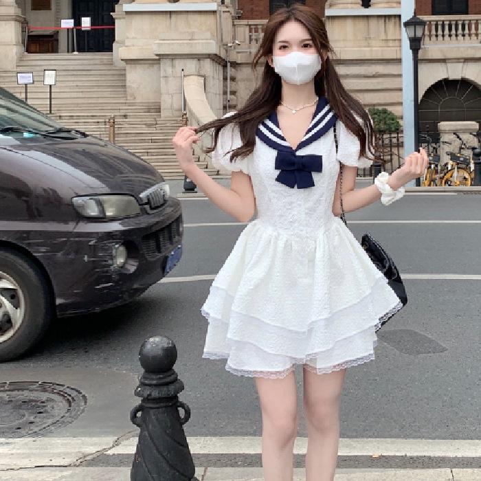 Elegant Petite White Puff Sleeve Dress for Women - Summer College Style, Waist-Cinching, Fluffy Princess Skirt Small белый
Elegant Petite White Puff Sleeve Dress for Women - Summer College Style, Waist-Cinching, Fluffy Princess Skirt Small белый