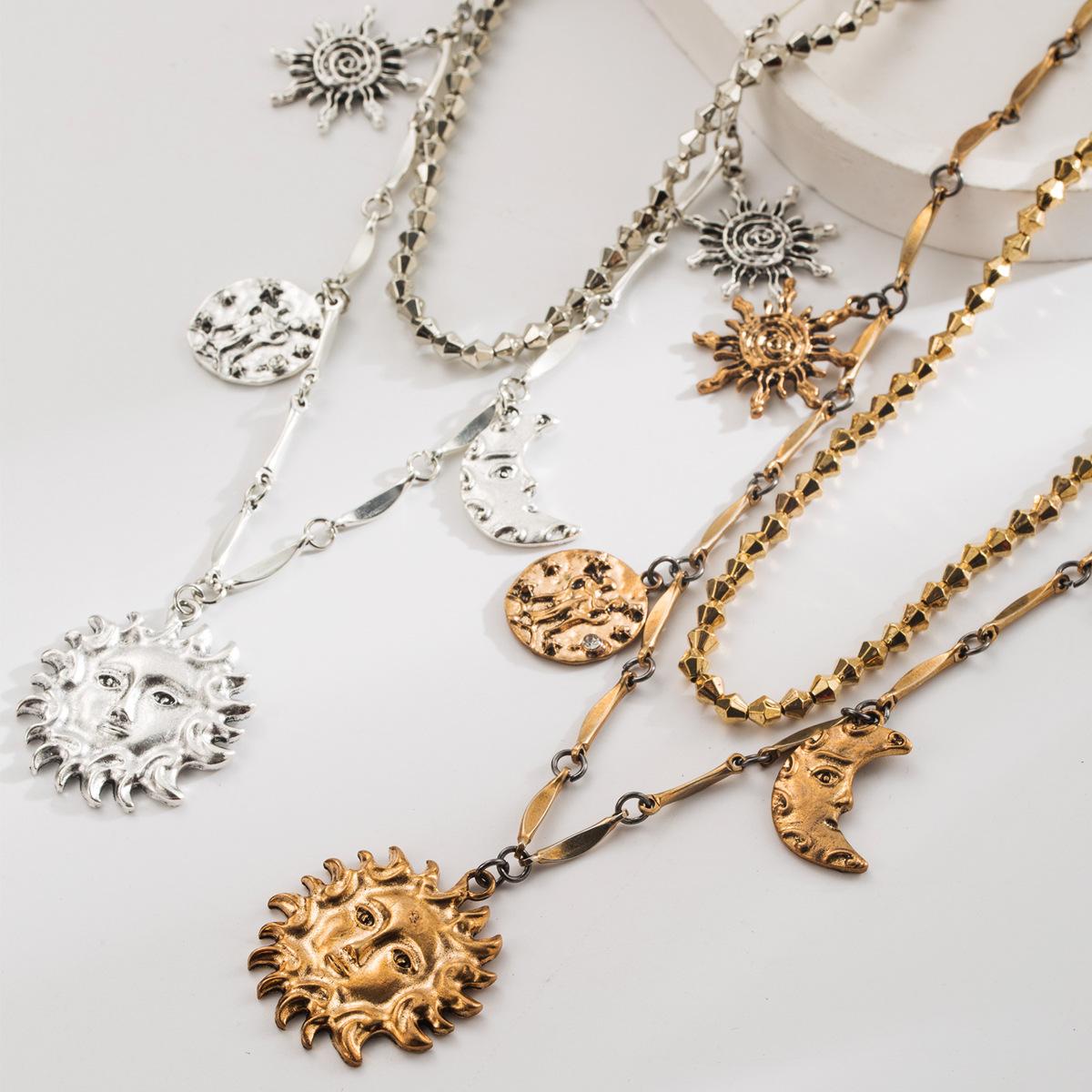 European and American High-End Ins Style Light Luxury Minimalist Necklace Multi-Layer Stacked Sun Moon Disc Vacation Style Collarbone Chain срібний
European and American High-End Ins Style Light Luxury Minimalist Necklace Multi-Layer Stacked Sun Moon Disc Vacation Style Collarbone Chain срібний