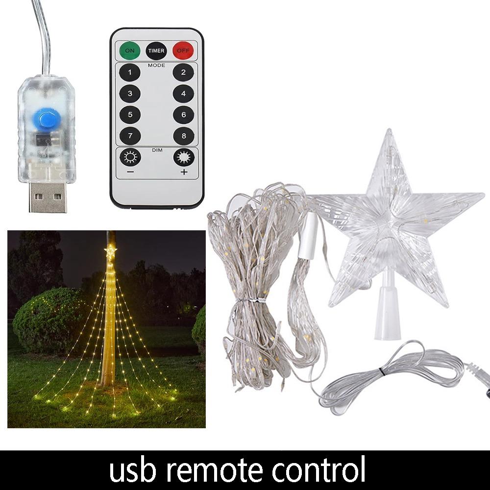 Colorful Solar Christmas Lights Remote Control Waterfall Tree Light Outdoor Decoration Warm USB
Colorful Solar Christmas Lights Remote Control Waterfall Tree Light Outdoor Decoration Warm USB