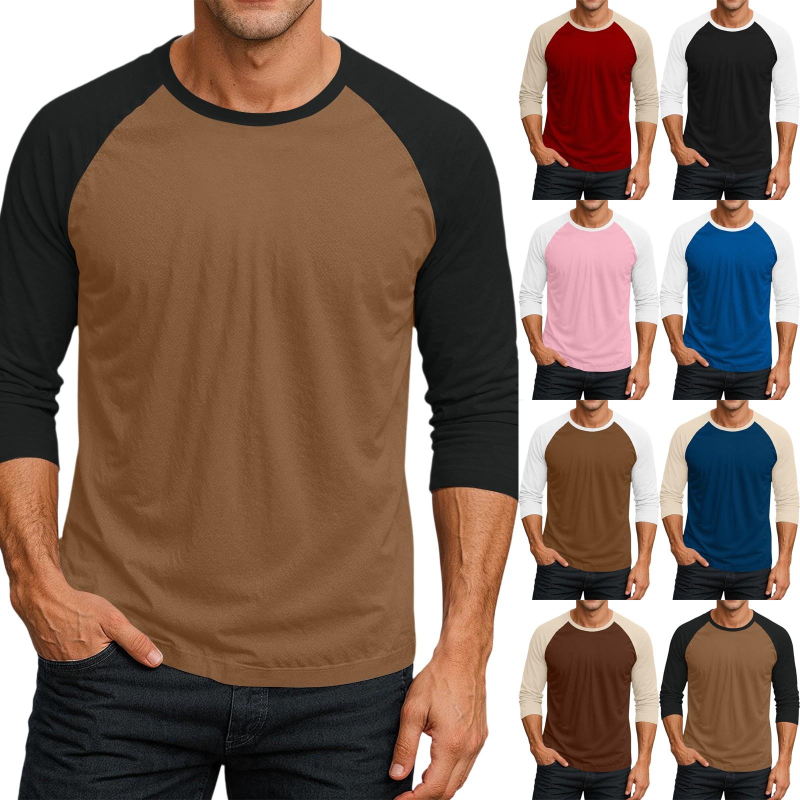 Men s Round Neck Contrast Color Raglan Three-quarter Sleeve Top T-shirt L бежевый
Men s Round Neck Contrast Color Raglan Three-quarter Sleeve Top T-shirt L бежевый